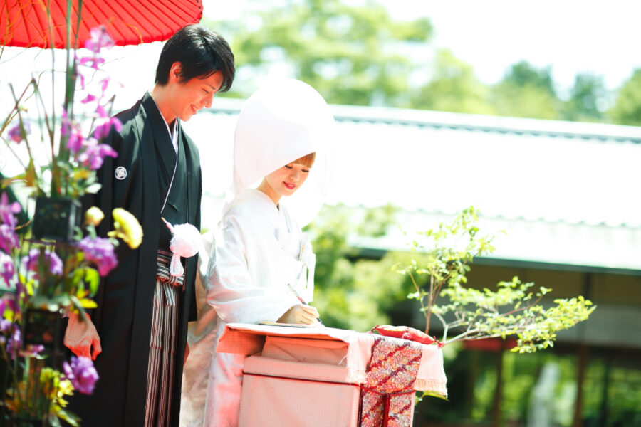 結婚証明書へ署名