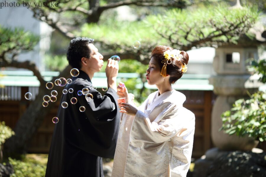 ご自宅結婚写真