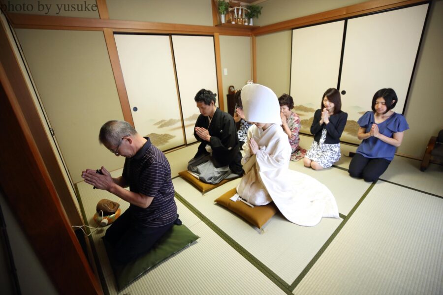 ご自宅結婚写真