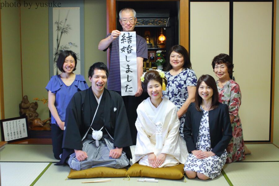 ご自宅結婚写真